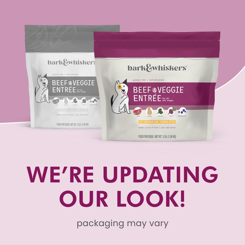 Dr. Mercola Bark & Whiskers Dehydrated Beef and Veggie Entrée, 3 lb., Makes 12 lbs. of Food for Dogs, Digestive Support, Vet Formulated, Non-GMO, Dr. Mercola - Image 3