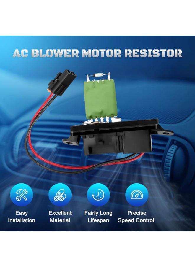 89019089 مقاوم مروحة محرك منفاخ HVAC يناسب طرازات 1999 2000 2001 2002 2003 2004 2005 2006 Chevy Silverado 1500 2500 Tahoe GMC Sierra Yukon C'adillac Escalade 973-004، 89018597، 22807122 - Image 5