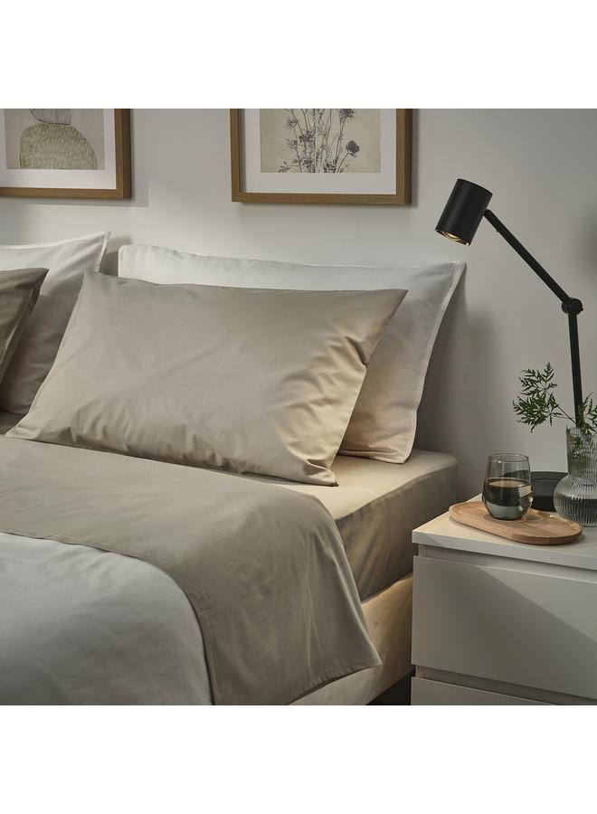 Zaboon Pillowcase, grey-beige, 50x80 cm - Image 3