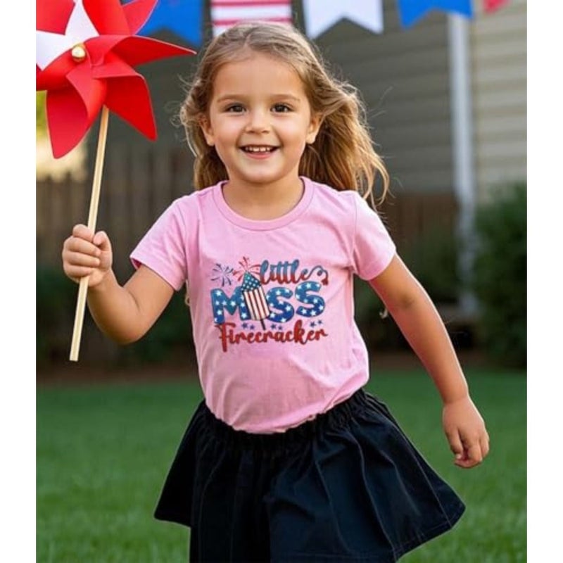 Boys Girls 4th of July Shirt American Flag T-Shirt Patriotic Independence Day Memorial Day Tops 2-7 Years - Image 4