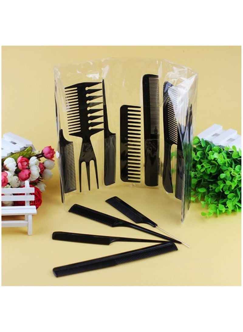 بلومنغ تايم طقم أمشاط للشعر من 10 قطع أسود - Image 3