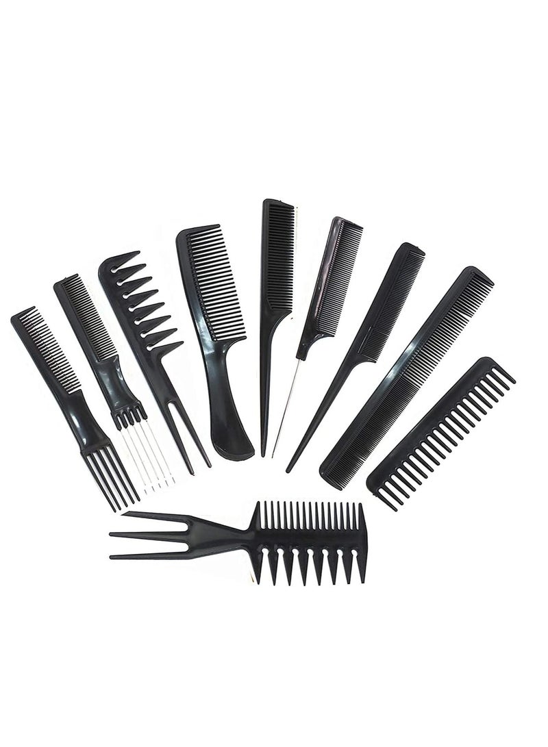 بلومنغ تايم طقم أمشاط للشعر من 10 قطع أسود - Image 1