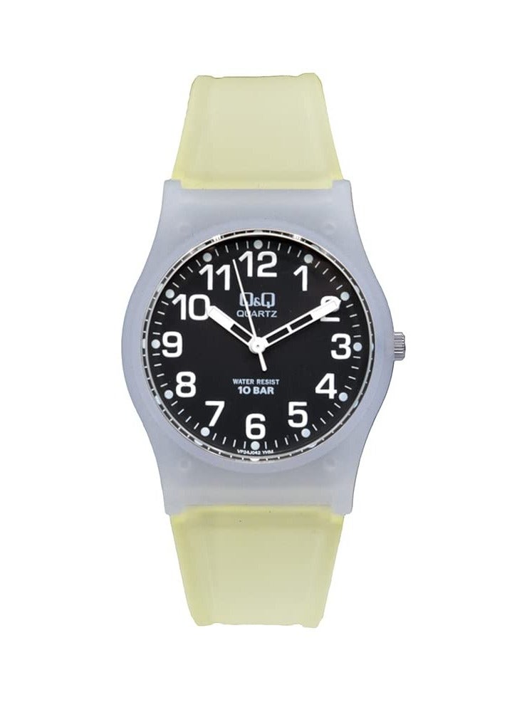 Q&Q Watch for Women, Quartz Movement, Analog Display, White Resin Strap-VP34J045Y - Image 1