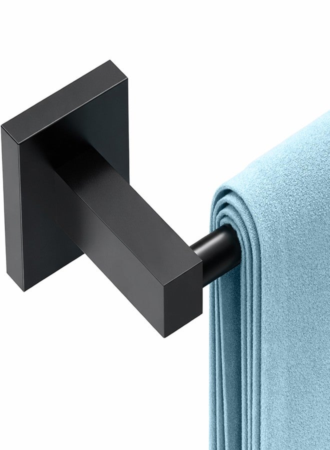 RUACQ Black Towel Bar 18 inch, 304 Stainless Steel Towel Racks for Bathroom Wall Mounted, Heavy Duty Bath Towel Rod with Square Base(Matte Black) - Image 1