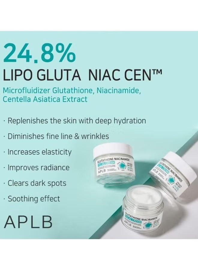 APLB Glutathione Niacinamide Facial Cream 55ml, Korean Skincare, Deep hydration - Image 2