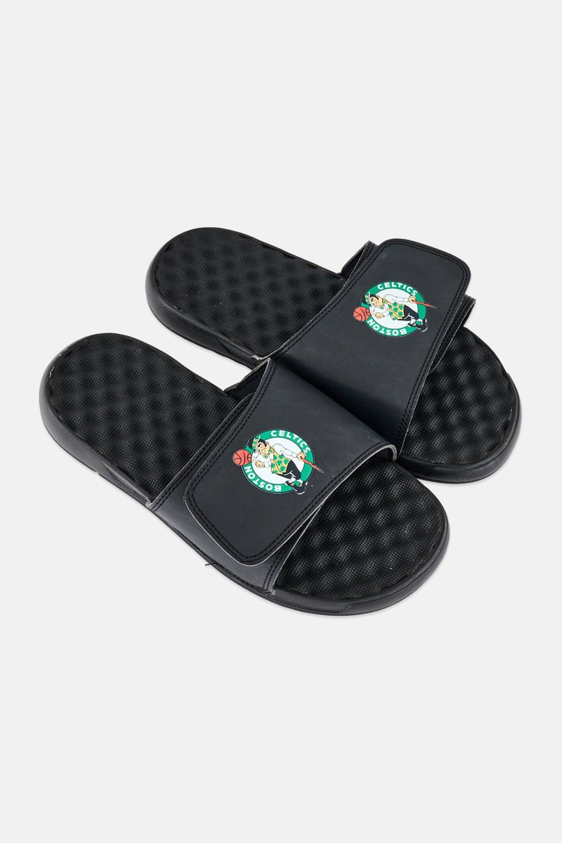 ISlide Men Boston Celtics Primary Logo Slip On Slides, Black - Image 2