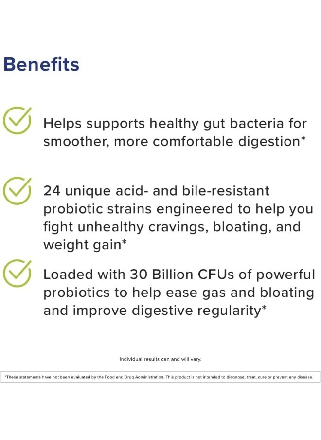 Gundry MD 24 Strain Probiotic With 30 Billion Cfus, 30 Count  - Image 3