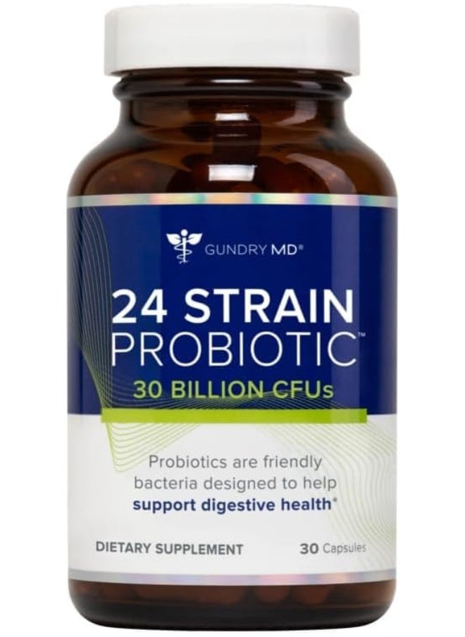 Gundry MD 24 Strain Probiotic With 30 Billion Cfus, 30 Count  - Image 1