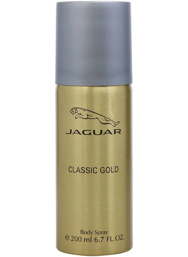 JAGUAR Jaguar Classic Gold Body Spray for Men, 200ML  - Image 1