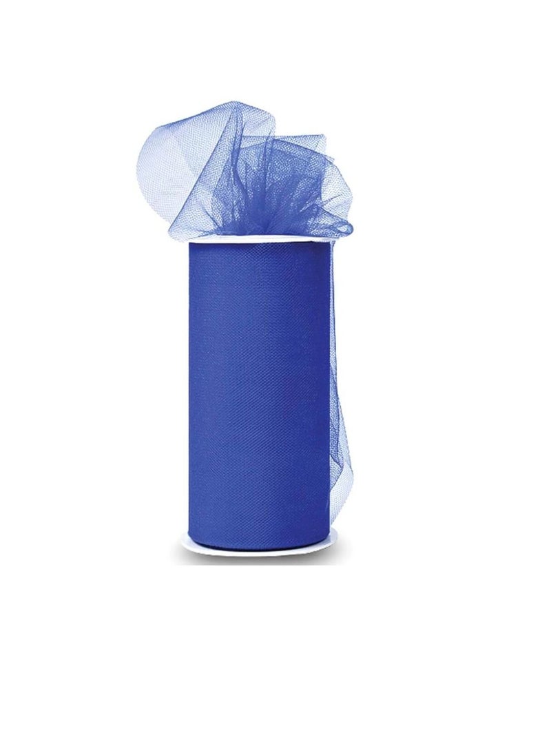 Expo Expo Shiny Tulle 6 inch x 24 yard Spool Royal Blue  - Image 1