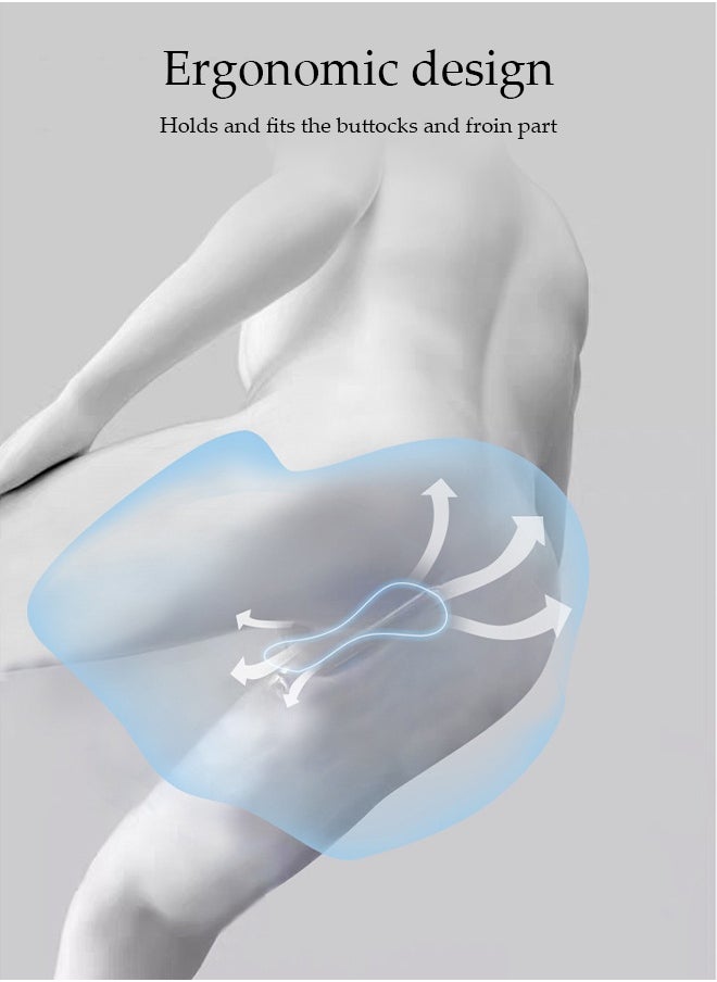 DUNISO Donut Pillow，Memory Foam Seat Cushion，Multi Functional Waist Protection Cushion,Comfortable and Breathable，Removable and Washable，Suitable for Pregnancy, Hemorrhoids, Postpartum, Sciatica，Driving,Work and Home Using,49*41*15cm  - Image 4