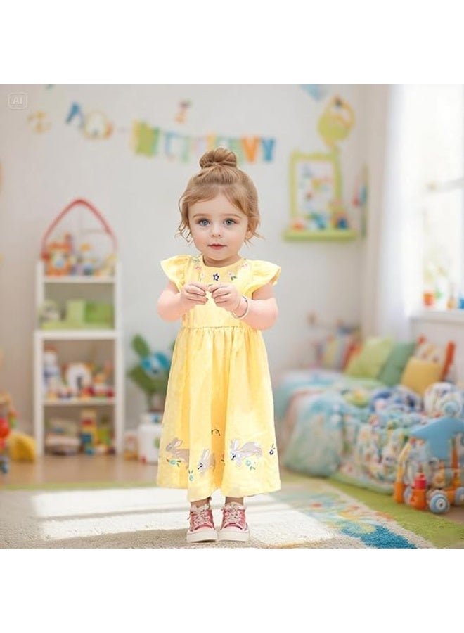 دوكو فتيات فستان طفل صغير أطفال ملابس القطن لحفلة العطلة الأخت الصغيرة التصوير الفوتوغرافي Onesies - Image 5