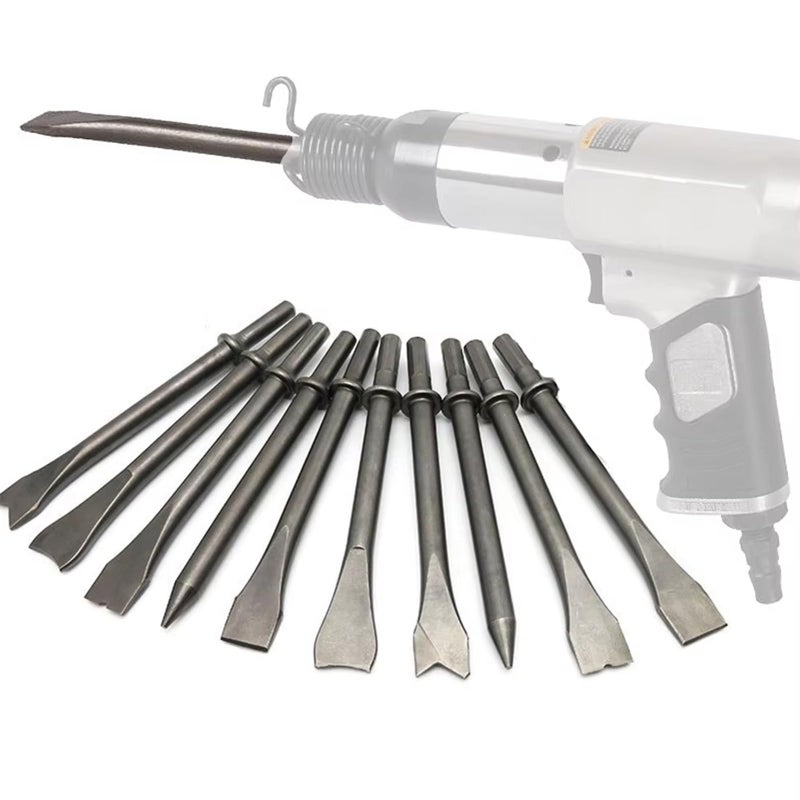 Heavy Duty Pneumatic Chisel Bits Multi Color for Smoothing Demolition Repair Hammer Tasks - Image 3