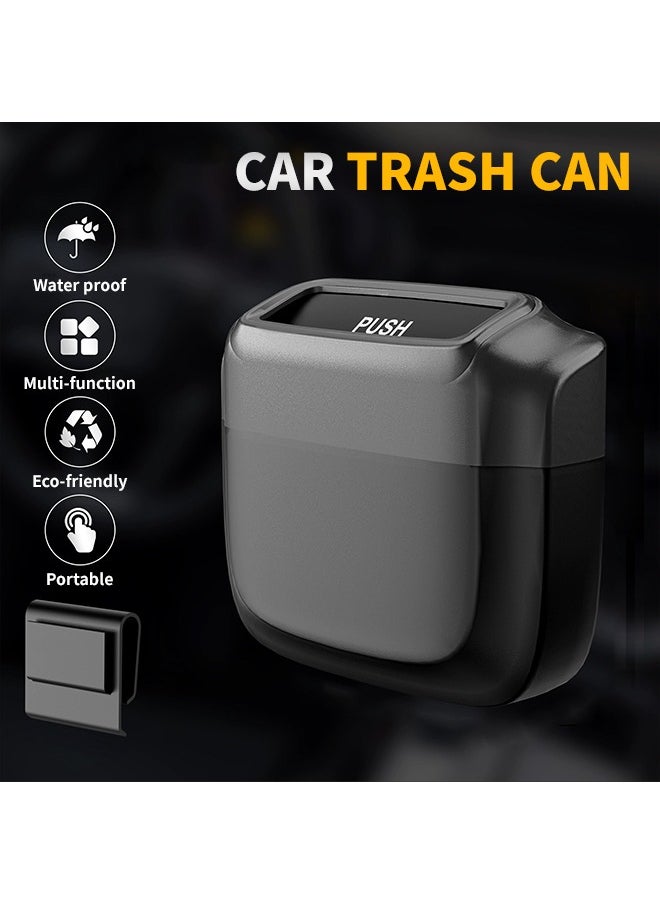 HOTOR Car Trash Can, Car Trash Cup with 30 Additional Car Trash Bags for Exclusive Using, Multipurpose Trash Can for Car, Office  Home to Meet Various Needs