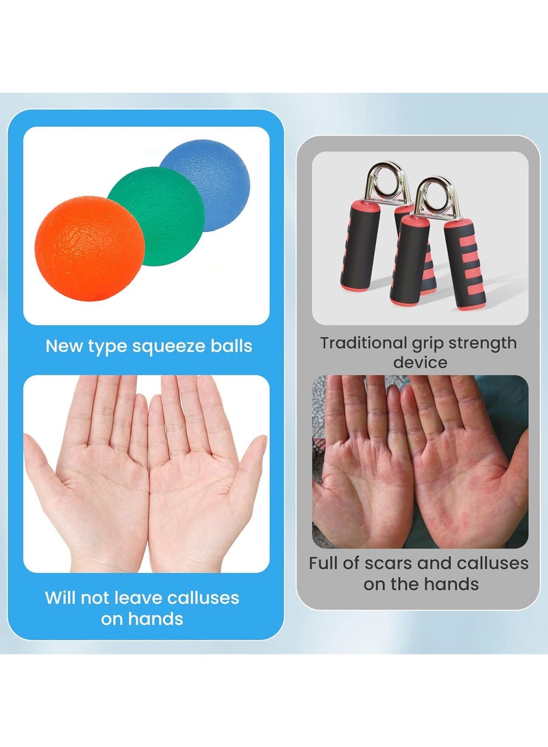 3 قطع اليد قبضة قوة مدرب الكرة (البرتقالي، الأخضر، الأزرق) - Image 5