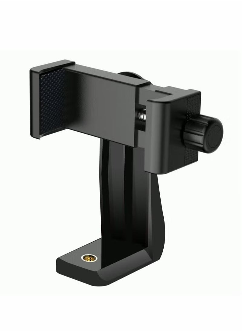 Generic - Smartphone Tripod Adapter Cell Phone Holder Mount Adapter, Fits iPhone, Samsung, and all Phones, Rotates Vertical and Horizontal, Adjustable Clamp - Image 1