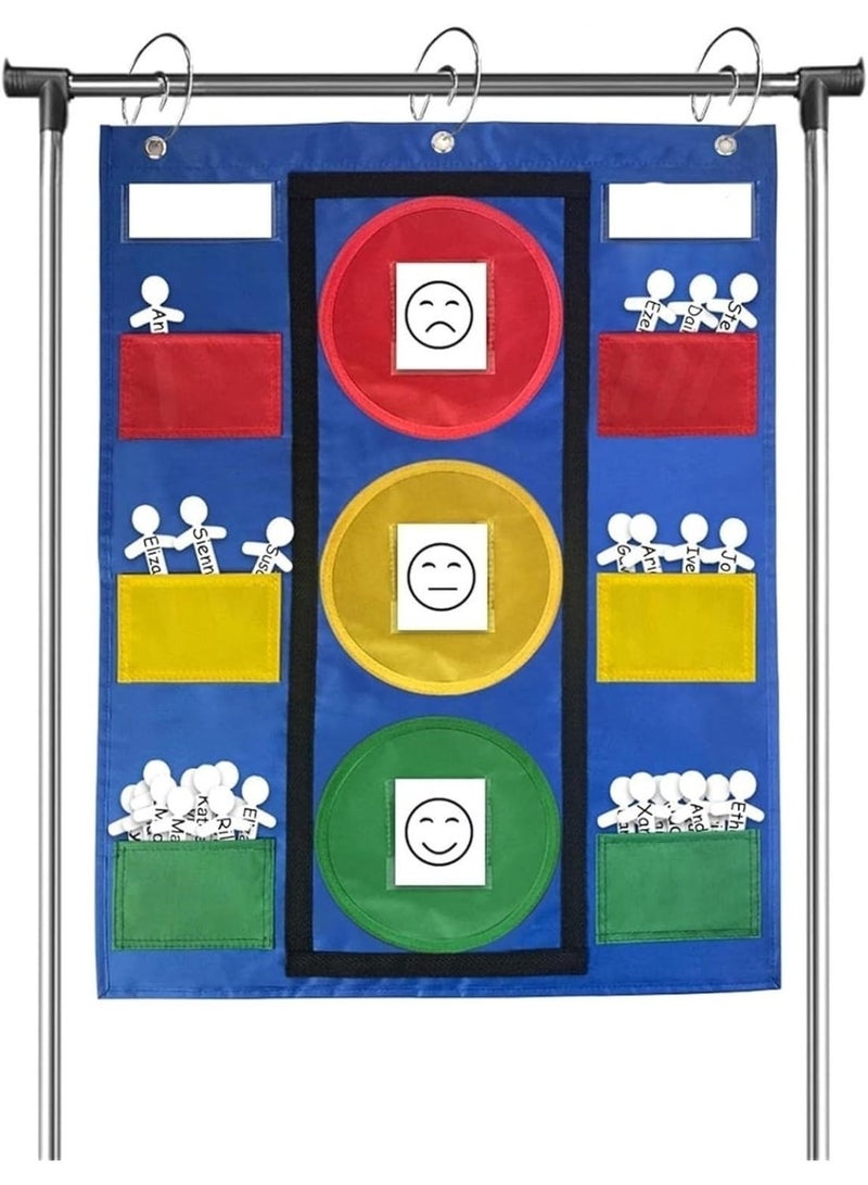 Stoplight Classroom Pocket Chart Behavior Pocket Chart Back to School Supplies Behavior Chart with 35 Dry Erase Student Sticks Classroom Management Tools for Home - Image 4