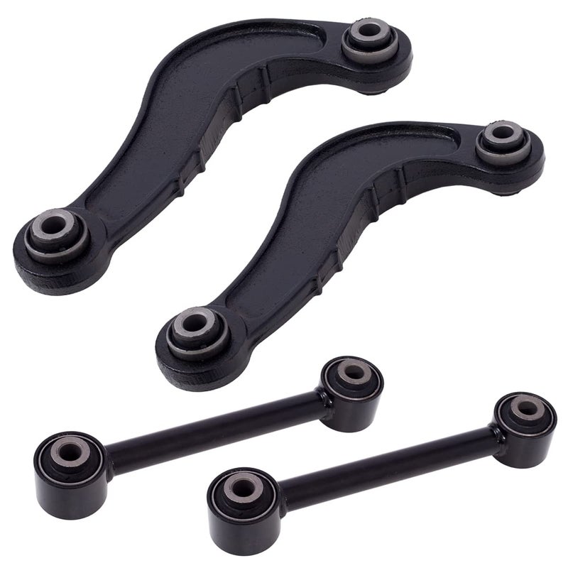 AUQDD 4Pc Suspension Rear Control Arm and Lateral Arm Compatible With 20072010 Ford Edge 20072010 Lincoln MKX Replace K642096 K642097 7T4Z5500A 7T4Z5500AA 522024 524044