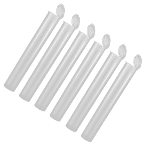 lasenersm 10 Pieces Small Size Cigar Tube Cigar Case Plastic Cigar Storage Tube Cigar Storage Case Single Cigar Holder Cigar Container with Caps, Clear - Image 1