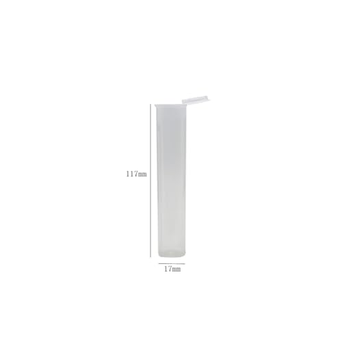 lasenersm 10 Pieces Small Size Cigar Tube Cigar Case Plastic Cigar Storage Tube Cigar Storage Case Single Cigar Holder Cigar Container with Caps, Clear - Image 2