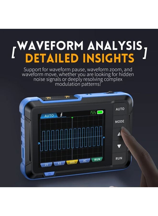 DSO152 راسم الإشارة الرقمي المحمول 2.5 ميجا عينة/ثانية 200 كيلوهرتز قابل للشحن عبر USB متين - Image 4