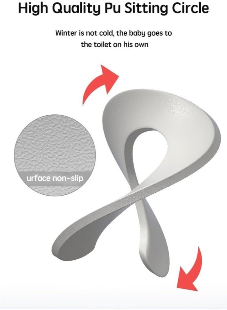 كيلا مقعد تدريب على استخدام المرحاض للأطفال، مقعد تدريب على استخدام المرحاض مع مقابض ومسند ظهر، أغطية مقاعد مرحاض محمولة للأطفال الصغار، وسائد مقعد تدريب على استخدام المرحاض مبطنة، للاستخدام في المراحيض البيضاوية، للأولاد والبنات - Image 3