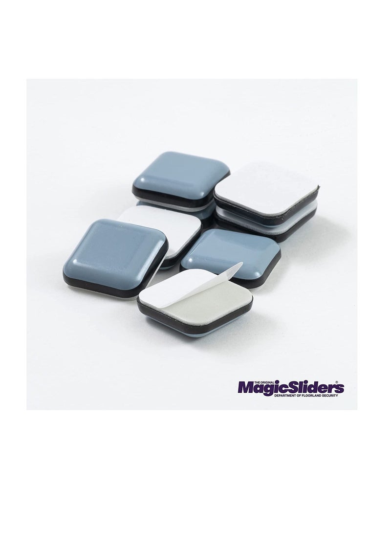 Magic Sliders Magic Sliders 8024 Series 8PK 15/16" SQ Slider, 1, Grey  - Image 3