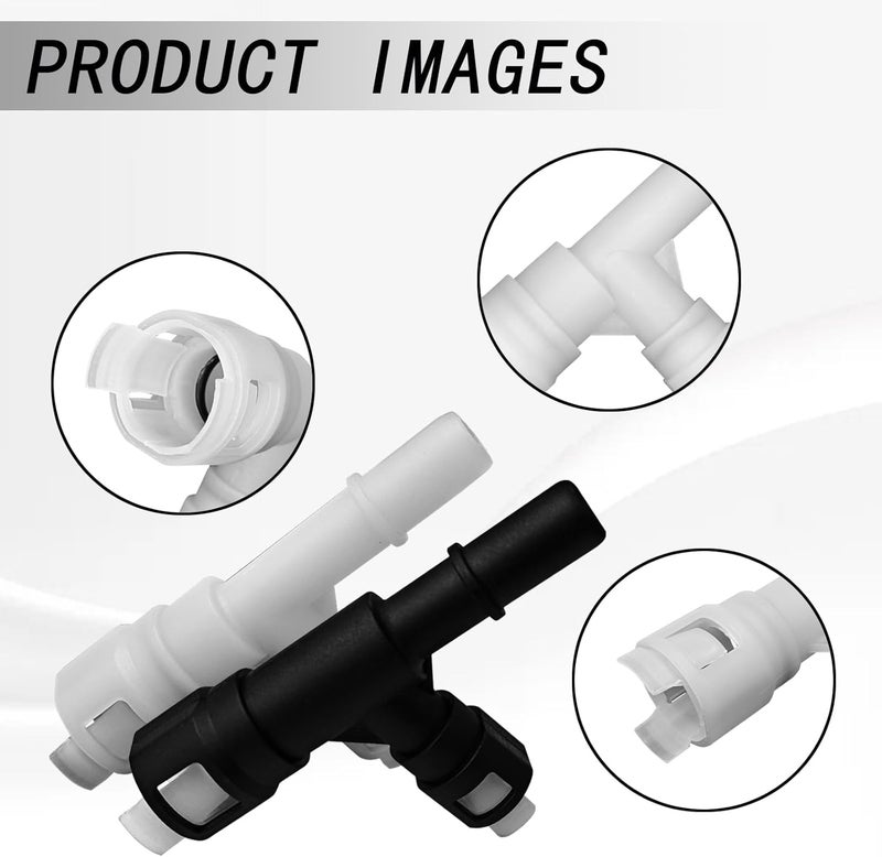 Hirificing 2PCS Car Heater Core Hose Fitting Connector - Image 3