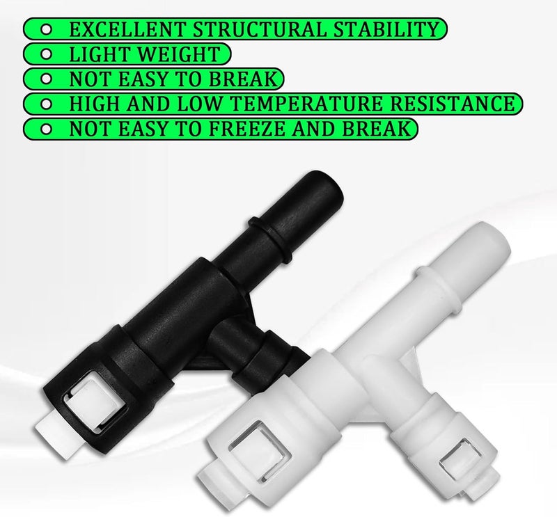 Hirificing 2PCS Car Heater Core Hose Fitting Connector - Image 5