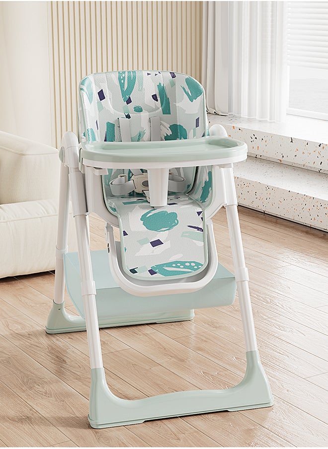 kiddoz - كرسي طعام مرتفع للأطفال - طلاء - أخضر - Image 1