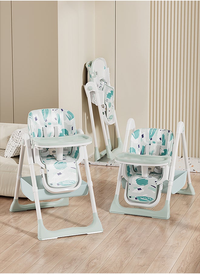 kiddoz - كرسي طعام مرتفع للأطفال - طلاء - أخضر - Image 1