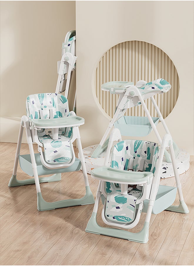 kiddoz - كرسي طعام مرتفع للأطفال - طلاء - أخضر - Image 1