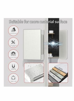 Y&D Magnetic Door Catch, Strong Drawer Latches Kitchen Cabinet Magnets, Magnet Latch Stainless Steel for Cupboard, (4 Pack)  - Image 2