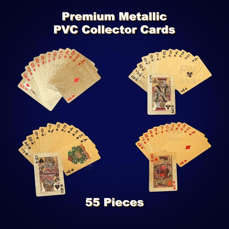 PN AVAN Play Card Set – 55 Rare Unofficial VMAX GX VSTAR Cards | Shiny Battle Trading Card for Kids & Collectors | Gift Pack - Gold (US Doller- Gold) - Image 2