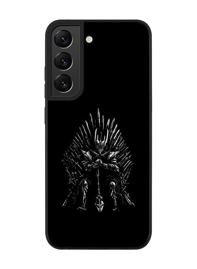 Stylizedd Rugged Black edge case for Samsung Galaxy S21 FE 5G Slim fit Soft Case Flexible Rubber Edges Anti Drop TPU Gel Thin Cover - GOT One Throne - Image 1