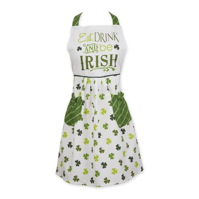 EL: TEXTILES EAT DRINK AND BE IRISH SKIRT APRON  - Image 2