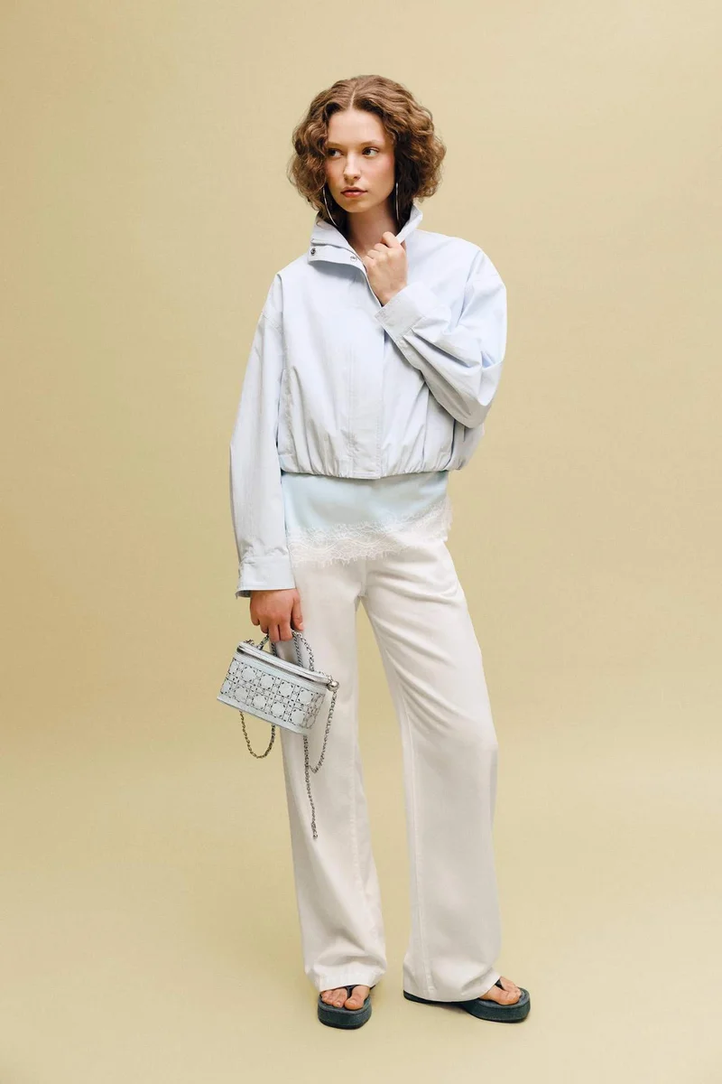 DeFacto High Waist Wide Leg Trousers