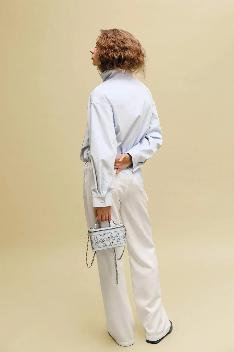 DeFacto High Waist Wide Leg Trousers