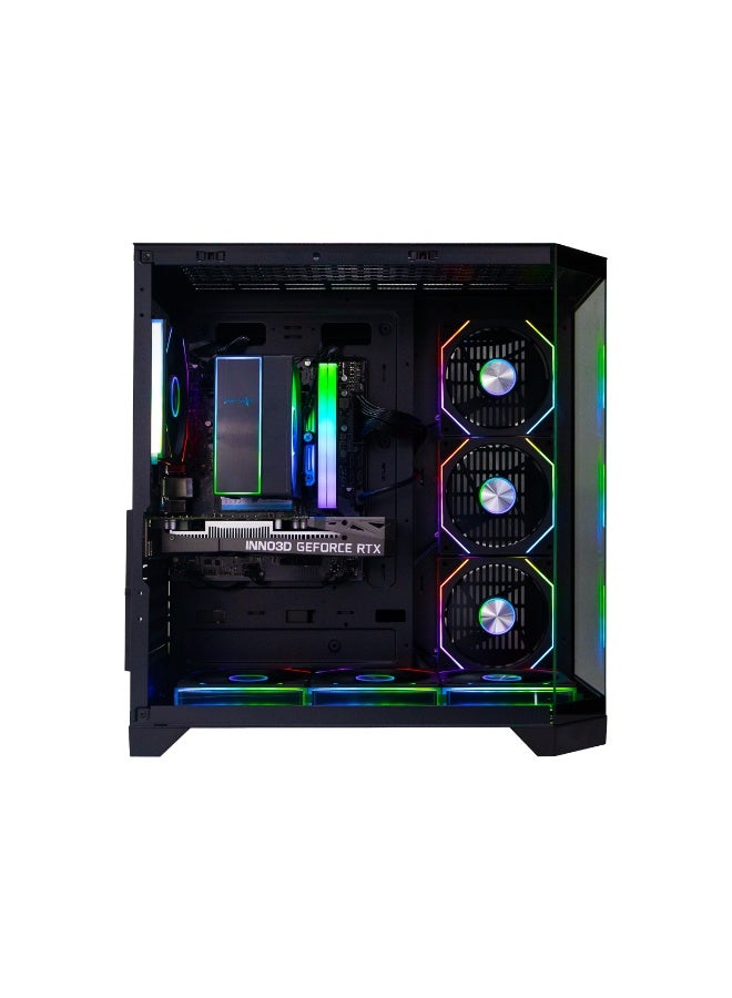 Spear Pc Spear Gaming PC – Intel i5-14400F, RTX 3050, 32GB DDR5, 1TB NVMe SSD 3300MB/s, 600W PSU, ARGB Case with 7 RGB Fans & Remote Control SGPC126 Black - Image 2