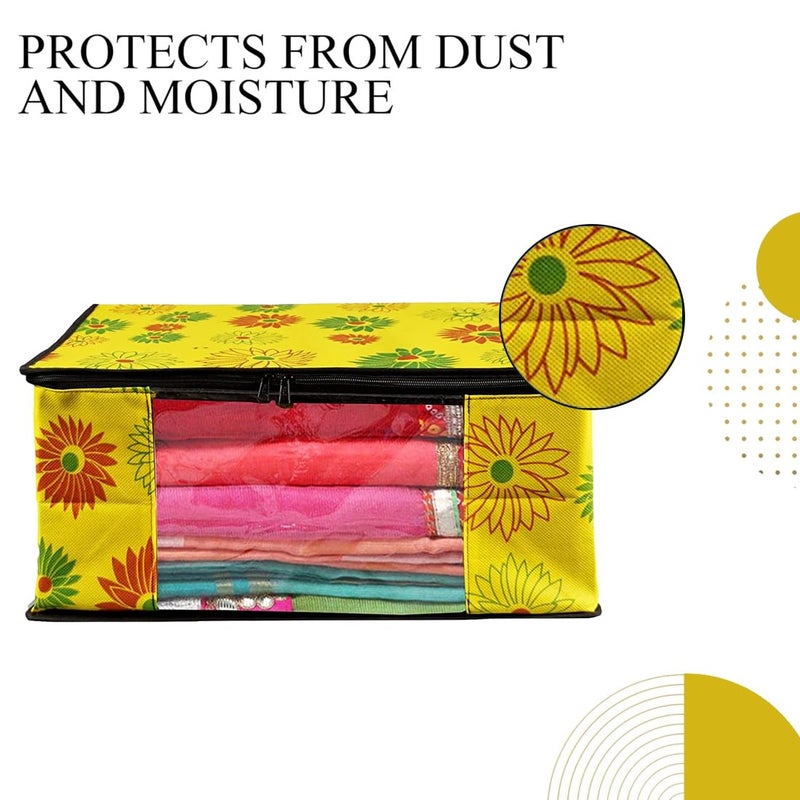 SHAPING FABRIC Non-Woven Garment Cover with Transparent Window & Double Metal Zipper - Dustproof Storage Bag for Sarees, Suits, Jackets, and Shirts - Image 3