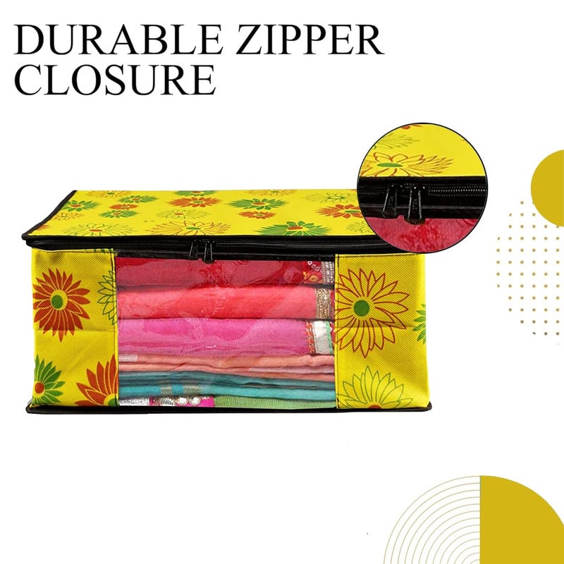 SHAPING FABRIC Non-Woven Garment Cover with Transparent Window & Double Metal Zipper - Dustproof Storage Bag for Sarees, Suits, Jackets, and Shirts - Image 5