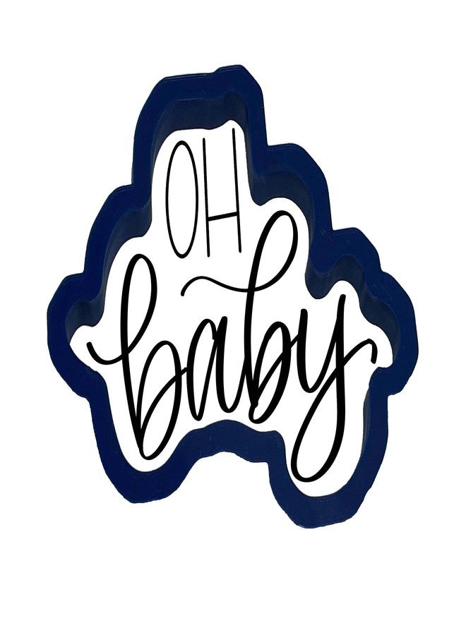 Bundle of Fun Oh Baby Word Outline Cookie Cutter with Easy to Push Design (5 inch) - Image 2