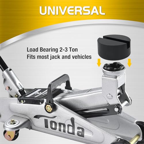 TONDA Floor Jack Rubber Pad, Universal Jack Pad Adapter, Pinch Weld Side Frame Rail Protector (2 Pack) - Image 5