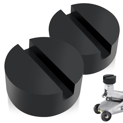 TONDA Floor Jack Rubber Pad, Universal Jack Pad Adapter, Pinch Weld Side Frame Rail Protector (2 Pack) - Image 1