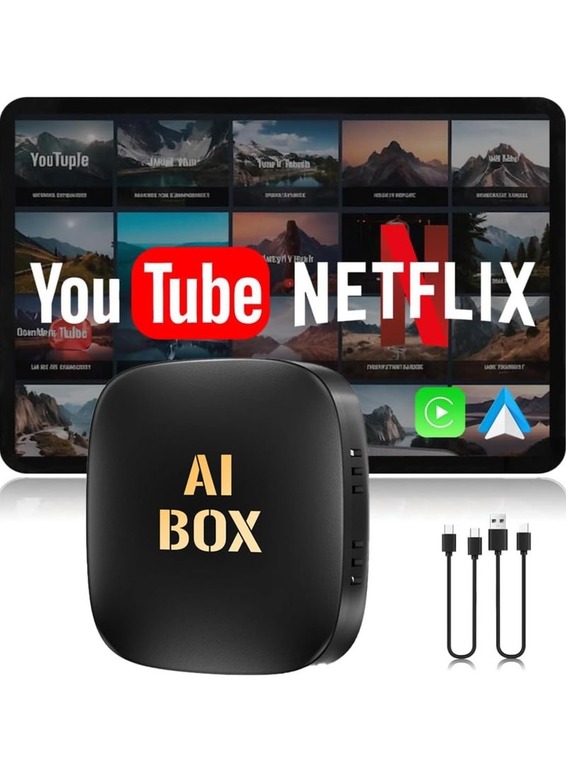 Generic Wireless CarPlay Adapter Supports YouTube, Netflix & More Wired CarPlay to Wireless Dongle, AI Box CarPlay 2 in 1 Wireless AI Box Plug & Play 2+32G  - Image 1