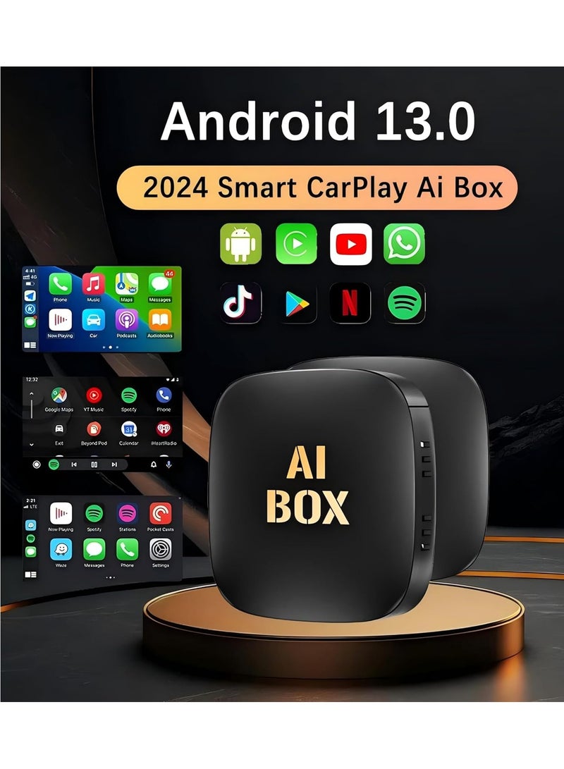 Generic Wireless CarPlay Adapter Supports YouTube, Netflix & More Wired CarPlay to Wireless Dongle, AI Box CarPlay 2 in 1 Wireless AI Box Plug & Play 2+32G  - Image 5