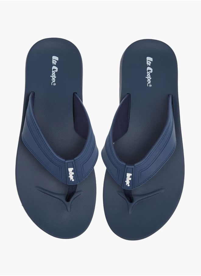Lee Cooper - Mens Logo Print Slip-On Flip Flops - Image 1