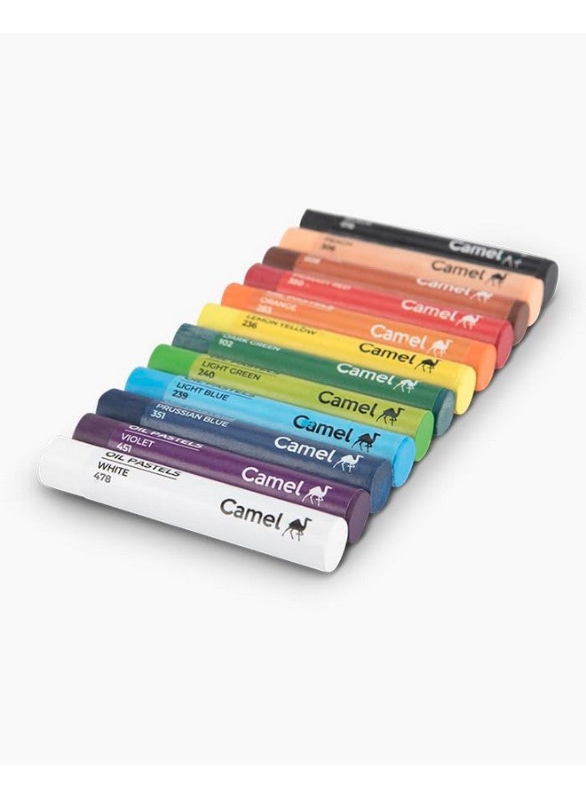 Camel 4329538 Oil Pastel, Assorted, 12 Pieces - Image 4
