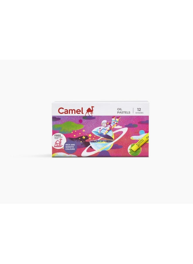 Camel 4329538 Oil Pastel, Assorted, 12 Pieces - Image 1