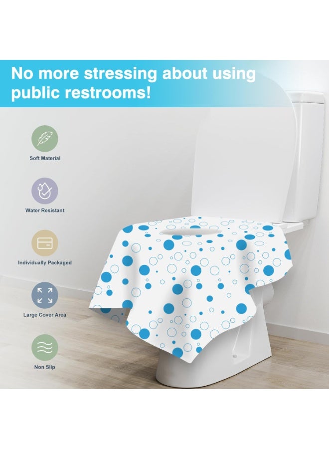 Lonimia Pack of 20 Disposable Toilet Seat Covers, Portable Waterproof and Non-Slip Pads - Image 3